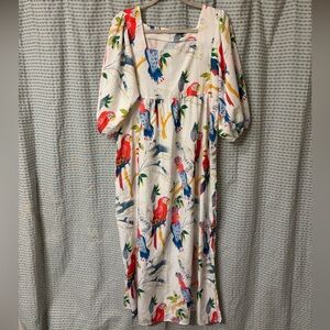 🏝️ Tropical Print Maxi Dress 🦜